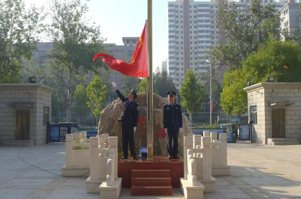 廊坊市检察院举行升国旗仪式